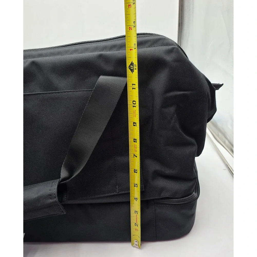 Halfday Black Double Decker Weekender Bag Shoe Compartment Trolley Sleeve NWT